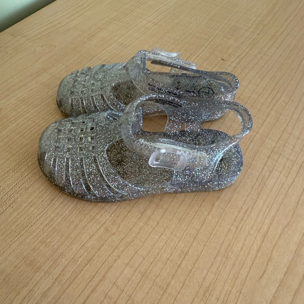 Girls Glitter Jelly Sandals